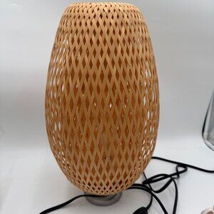 Ikea BOJA Table lamp, bamboo/handmade 16 " Boho bohemian